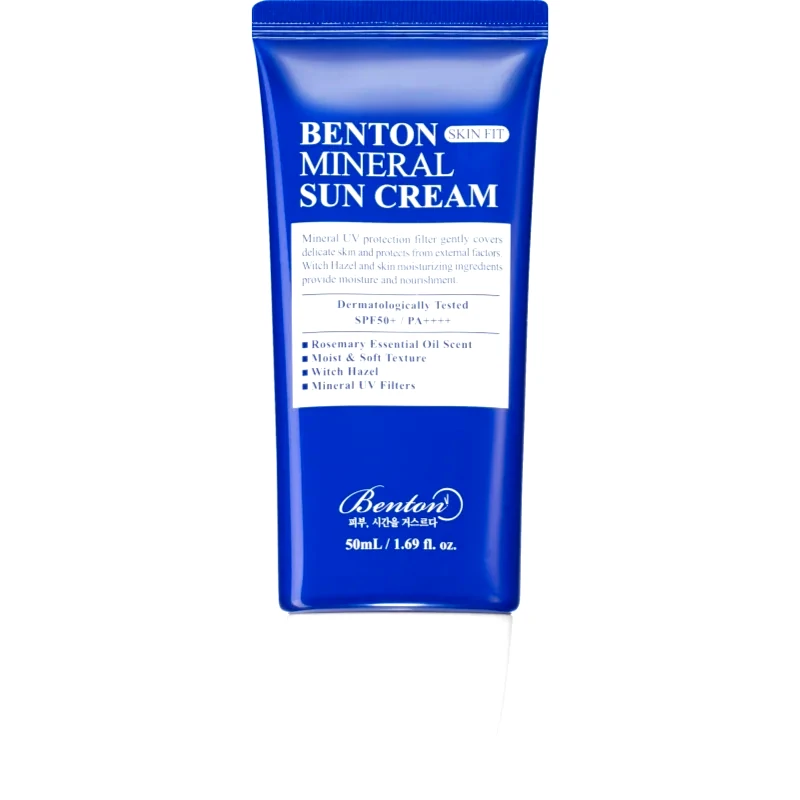 Benton Benton Skin Fit Mineral μεταλλικό αντηλιακό υγρό για πρόσωπο SPF 50+ 50 ml