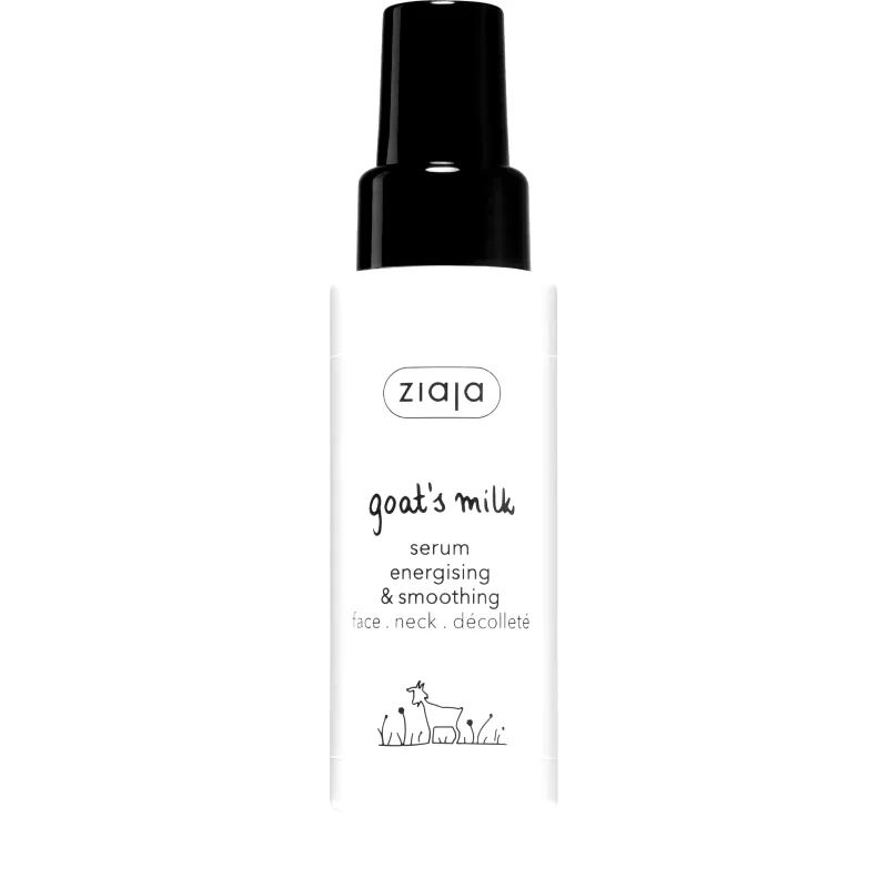Ziaja Ziaja Goat's Milk λειαντικός ορός για ενυδάτωση και φωτεινότητα της επιδερμίδας Για πρόσωπο, λαιμό και ντεκολτέ 50 ml