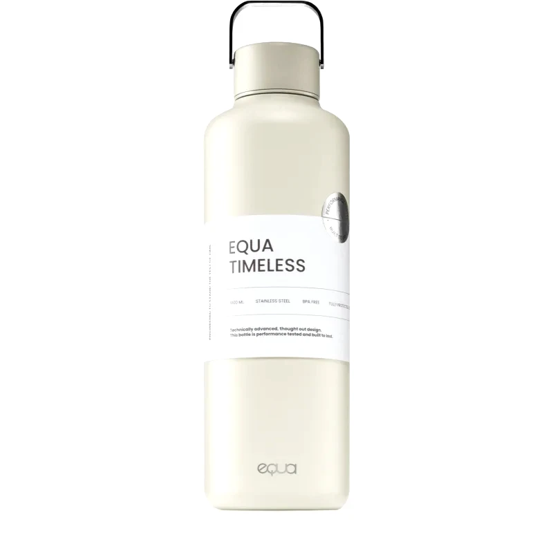 EQUA Equa Timeless μπουκάλι νερού από ανοξείδωτο ατσάλι χρώμα Off White 1000 ml