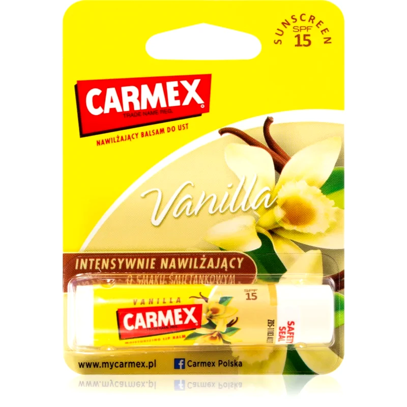 Carmex Carmex Vanilla ενυδατικό βάλσαμο για τα χείλη σε μπάρες SPF 15 4.25 γρ