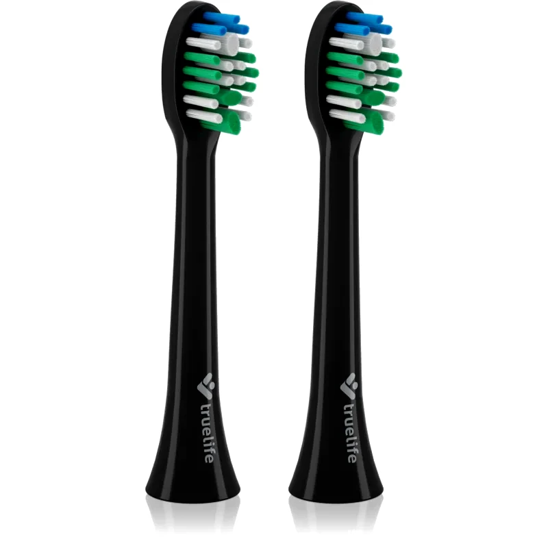 TrueLife TrueLife SonicBrush Compact Heads Black Standard ανταλλακτική κεφαλή για οδοντόβουρτσα TrueLife SonicBrush Compact / Duo 2 τμχ