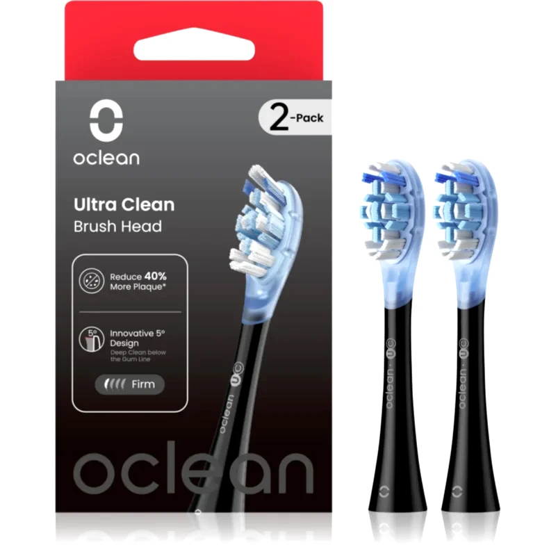 OClean Oclean Ultra Clean UC02 ανταλλακτική κεφαλή μαύρα 2 τμχ