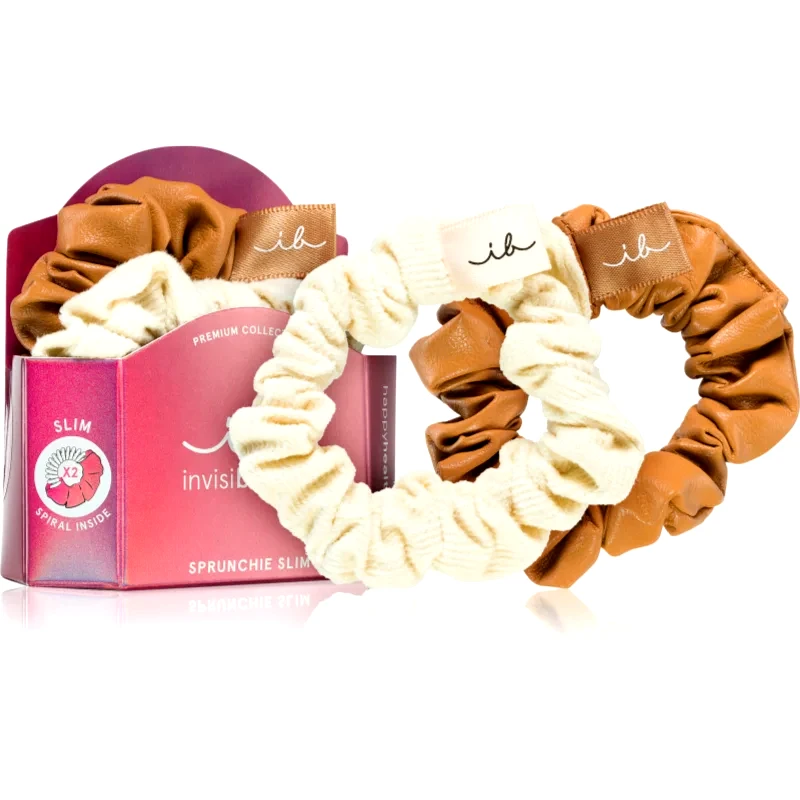 invisibobble invisibobble Sprunchie Slim Creme de Caramel λαστιχάκια για τα μαλλιά 2 τεμ 2 τμχ