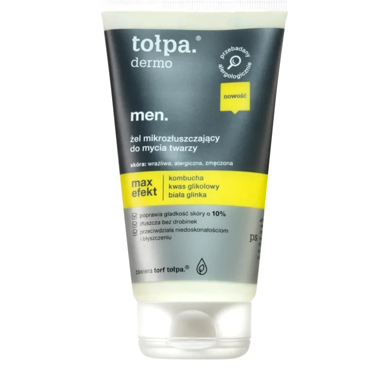 Tołpa Tołpa Dermo Men Max Effect απολεπιστικό καθαριστικό τζελ για άντρες 150 ml