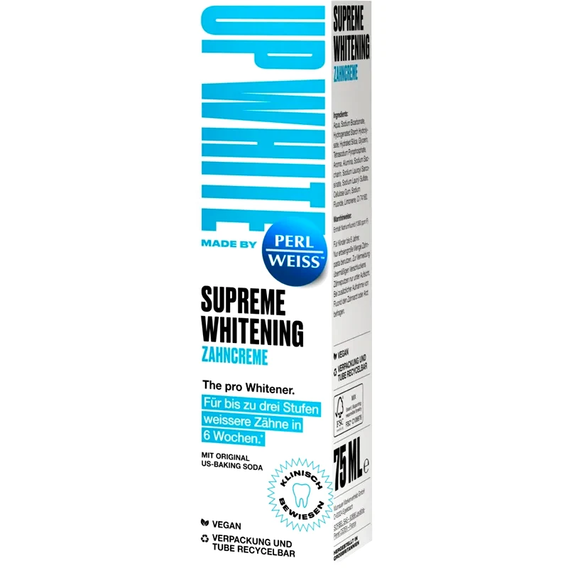Perl Weiss Perl Weiss Up White Supreme Whitening λευκαντική οδοντόκρεμα 75 ml