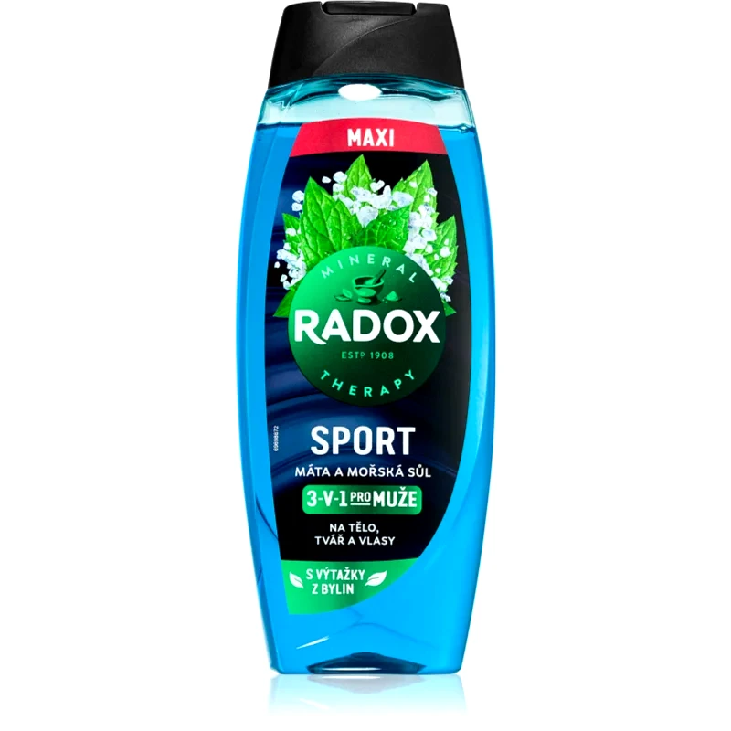 Radox Radox Mineral Therapy τζελ για ντους για άντρες μάξι Mint & Sea Salt 450 ml