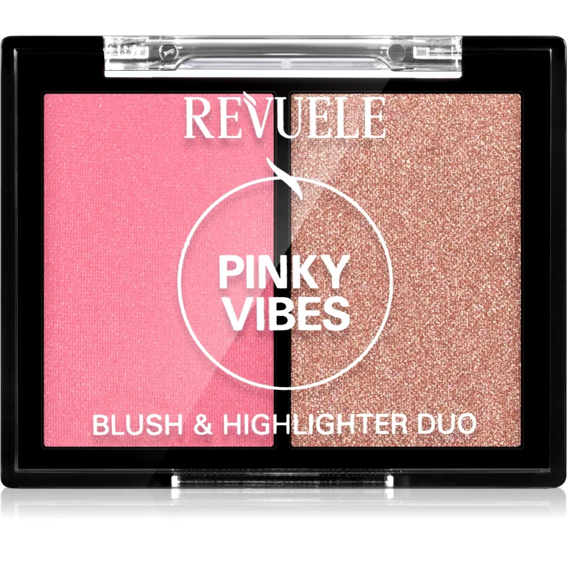 Revuele Revuele Blush & Highlighter Duo ρουζ για φωτεινότητα απόχρωση Pinky Vibes 8 γρ