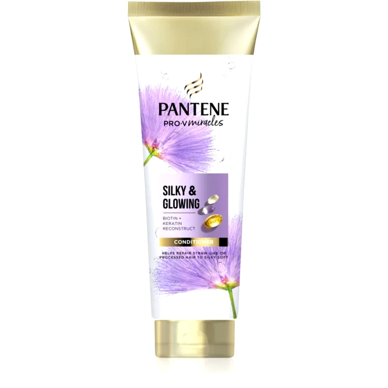 Pantene Pantene Pro-V Miracles Silky & Glowing αποκαταστατικό κοντίσιονερ κερατίνης 160 ml
