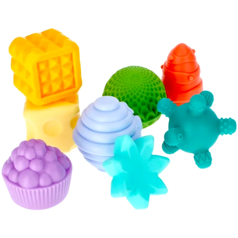Bam-Bam Bam-Bam Set of Textured Toys παιχνίδι δραστηριοτήτων 6m+ 8 τμχ
