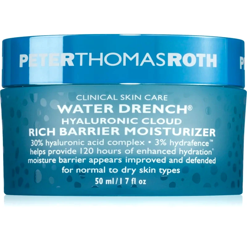 Peter Thomas Roth Peter Thomas Roth Water Drench Hyaluronic Cloud Rich Barrier Moisturizer πλούσια ενυδατική κρέμα για την ανάπλαση δερματικού φραγμού 50 ml