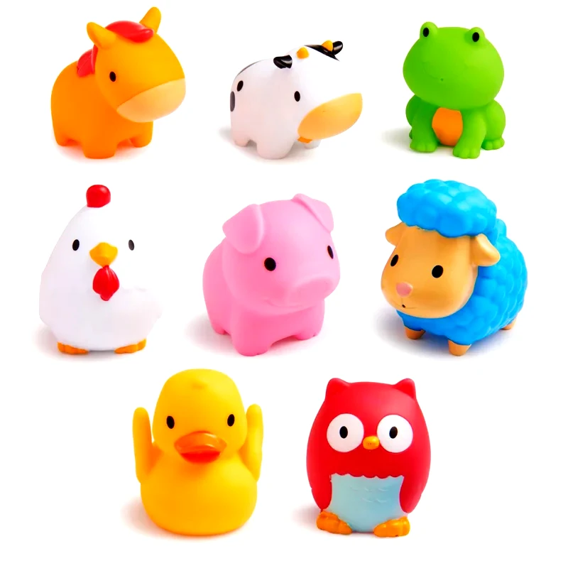 Munchkin Munchkin Bath Farm Bath Squirts παιχνίδι νερού 9 m+ 8 τμχ
