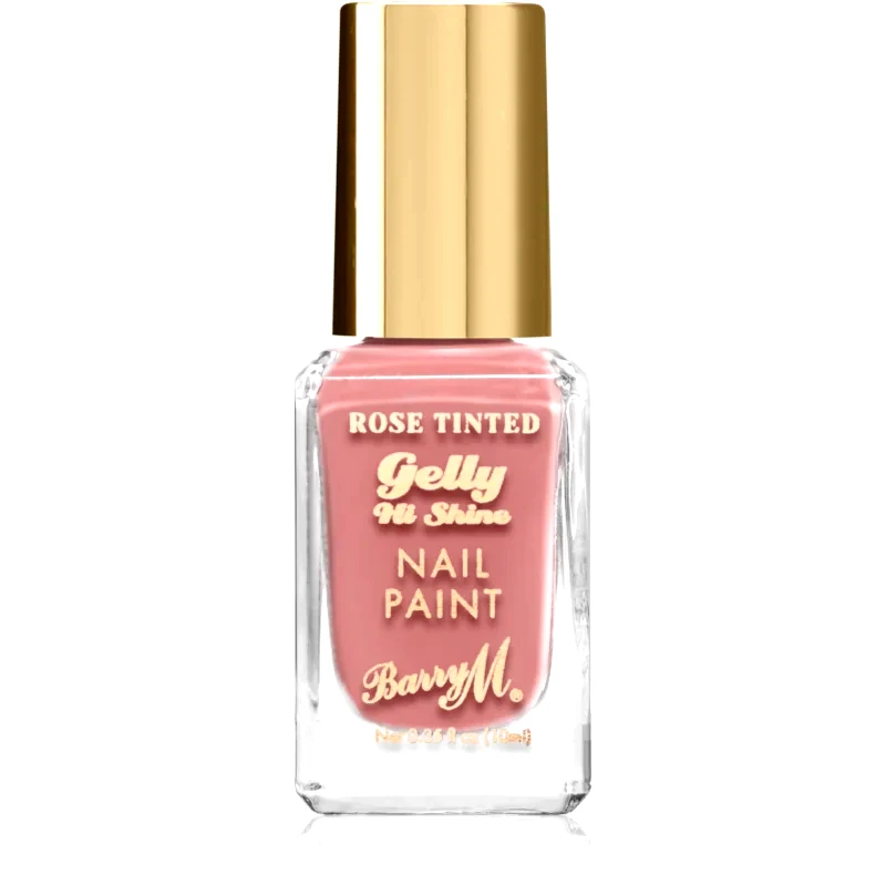Barry M Barry M Gelly Hi Shine Rose Tinted βερνίκι νυχιών απόχρωση Crushed 10 μλ