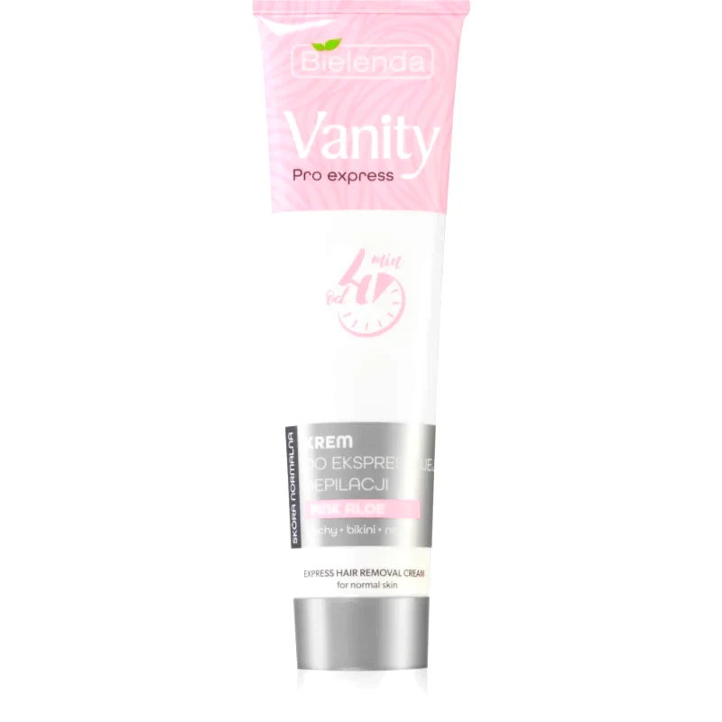 Bielenda Bielenda Vanity Pro Express αποτριχωτική κρέμα για τα τα χέρια, τις μασχάλες και τη βουβωνική χώρα για ευαίσθητο δέρμα Pink Aloe 75 ml