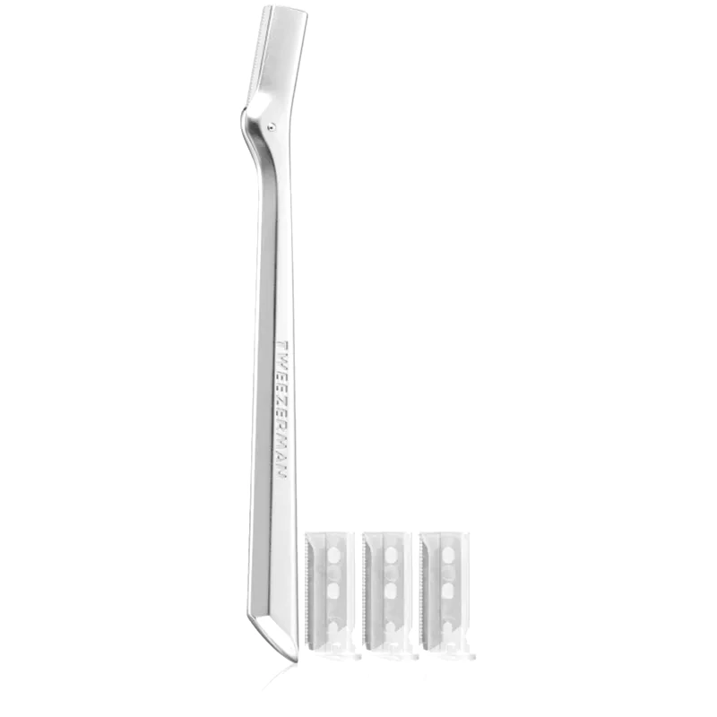 Tweezerman Tweezerman Brow Shaping ξυράφι Για τα φρύδια + κεφαλές αντικατάστασης 1 τμχ