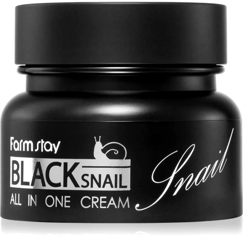 Farmstay Farmstay Black Snail All-In One θρεπτική κρέμα προσώπου με εκχύλισμα σαλιγκαριού 100 ml