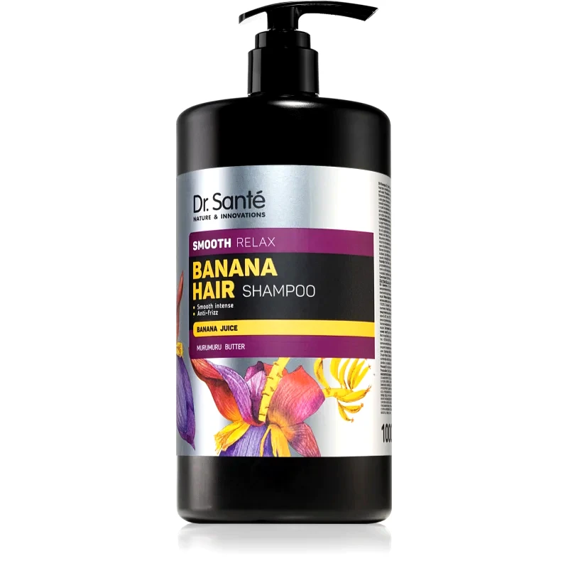 Dr. Santé Dr. Santé Banana λειαντικό σαμπουάν για την αντιμετώπιση του κρεπαρίσματος μαλλιών μπανάνα 1000 ml