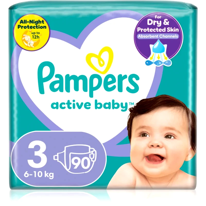 Pampers Pampers Active Baby Size 3 πάνες μίας χρήσης 6-10 kg 90 τμχ