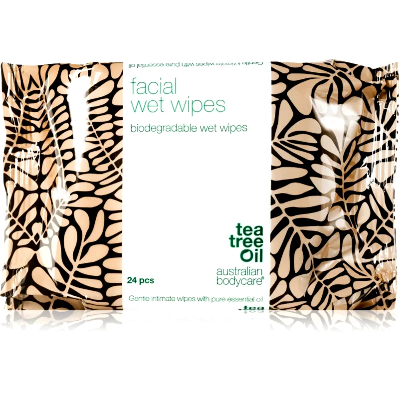 Australian Bodycare Australian Bodycare Tea Tree Oil καθαριστικά μαντηλάκια και ντεμακιγιάζ Για το πρόσωπο 24 τμχ