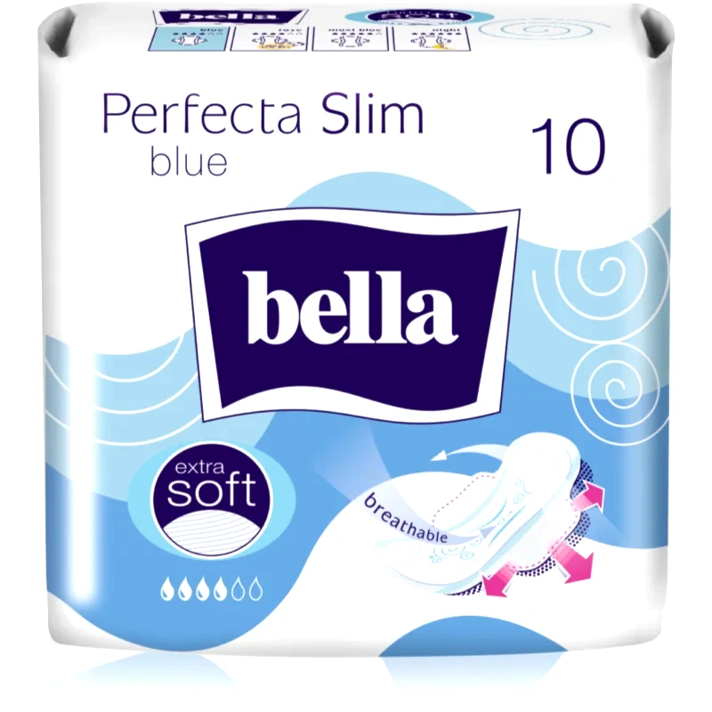 BELLA BELLA Perfecta Slim Blue σερβιέτες 10 τμχ