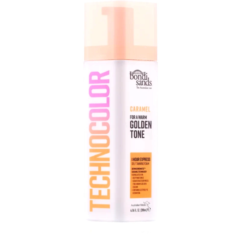 Bondi Sands Bondi Sands Technocolor Caramel αφρός αυτομαυρίσματος απόχρωση Warm Hydrated Glow 200 ml