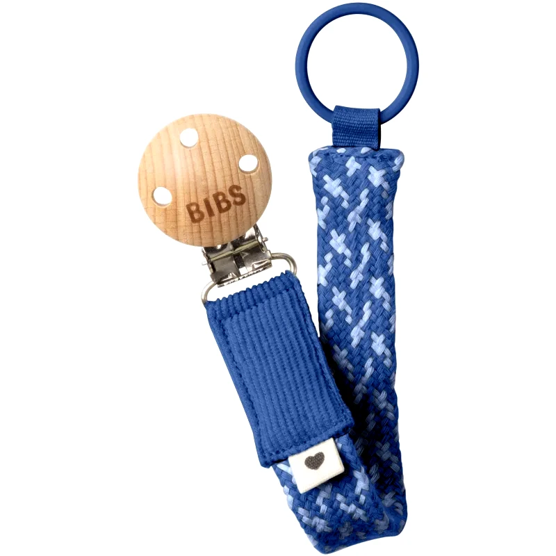 BIBS BIBS Paci Braid κλιπ πιπίλας Cornflower / Dusty Blue 1 τμχ