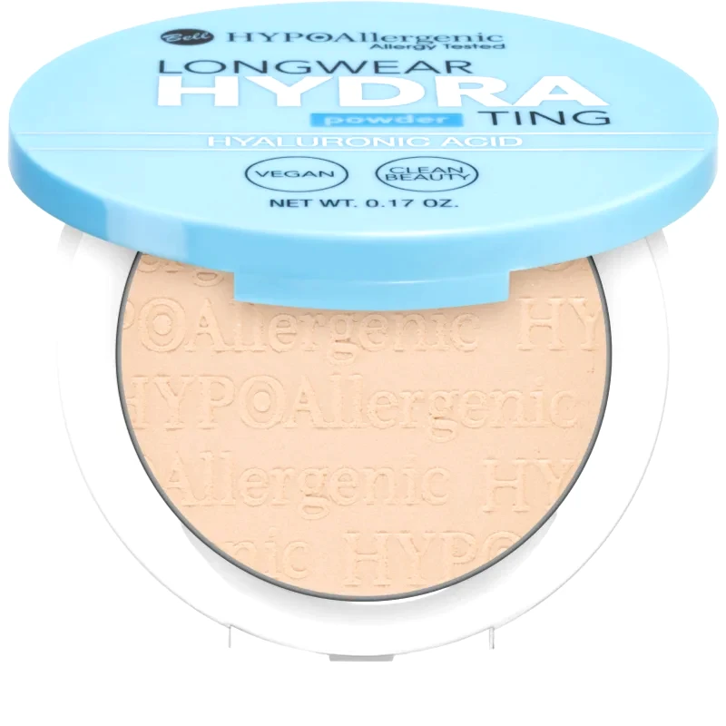 Bell Bell Longwear Hydrating Powder συμπαγής πούδρα με υαλουρονικό οξύ απόχρωση 02 Light Beige 5 γρ