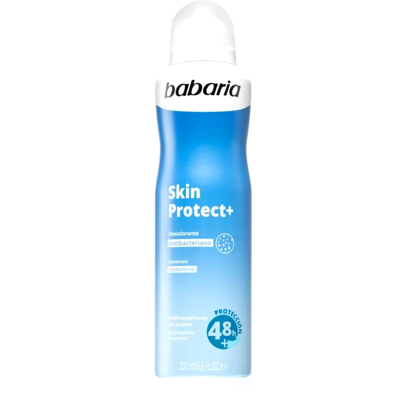 Babaria Babaria Deodorant Skin Protect+ αποσμητικό σε σπρέι με αντιβακτηριακό συστατικό 200 ml
