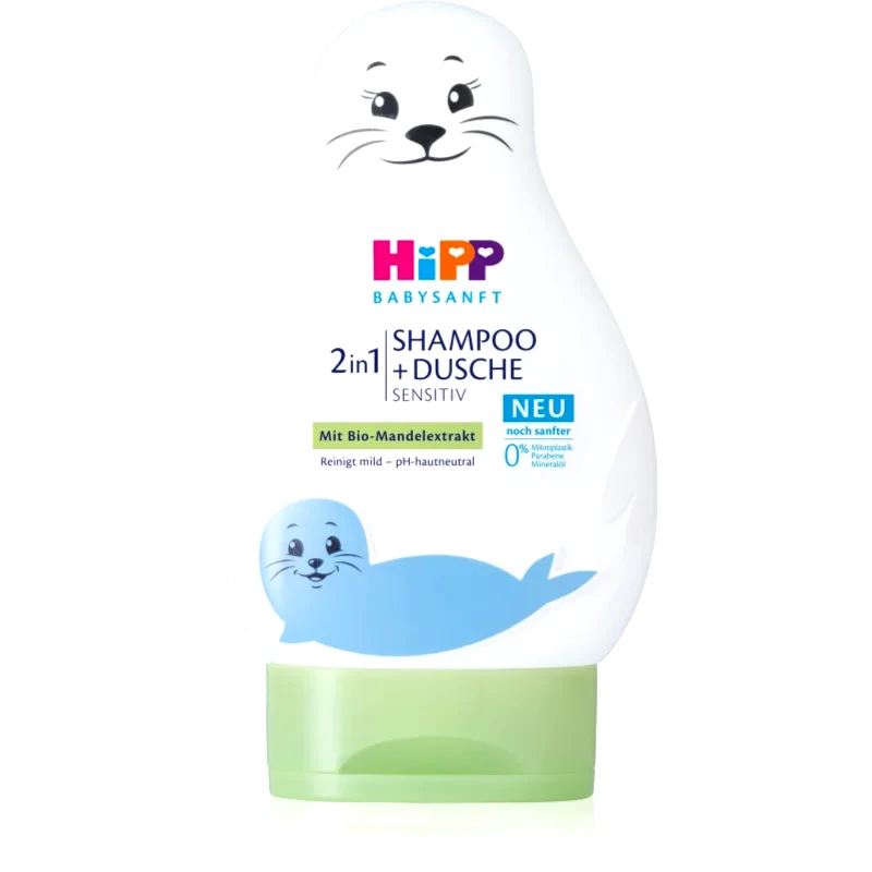 Hipp Hipp Babysanft Sensitive παιδικό σαμπουάν για σώμα και μαλλιά Seal 200 ml