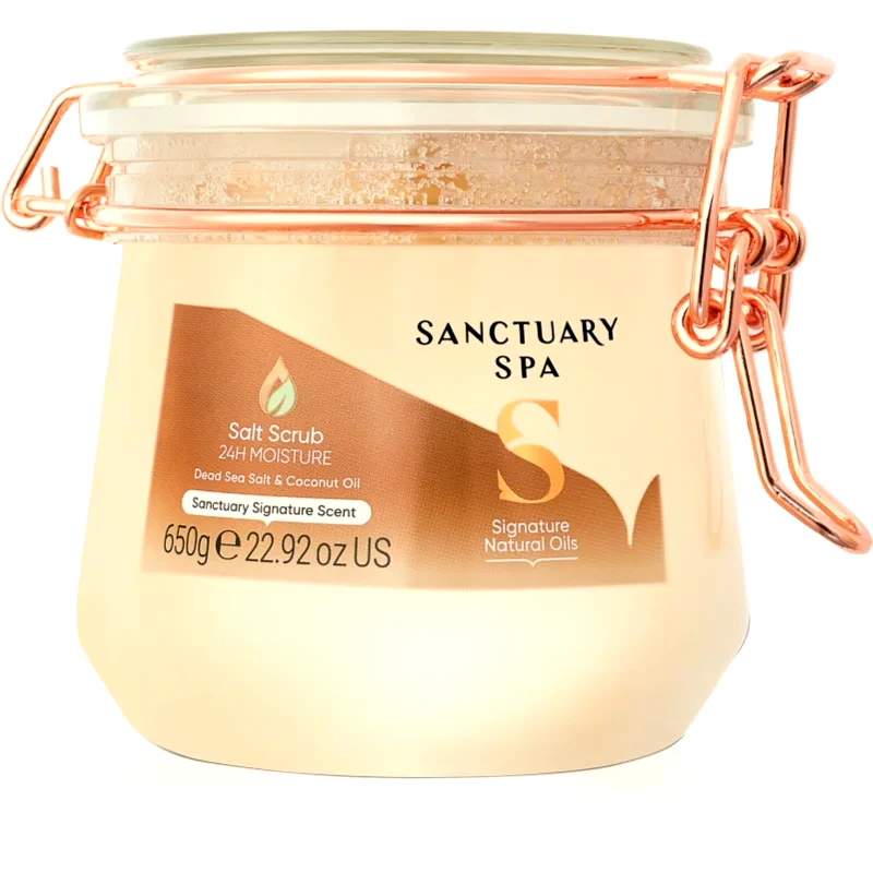 Sanctuary Spa Sanctuary Spa Signature Natural Oils απολέπιση άλατος για θρέψη και ενυδάτωση 650 γρ