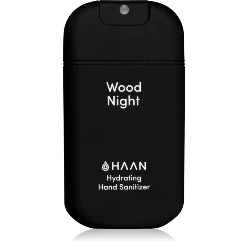 Haan HAAN Hand Care Wood Night καθαριστικό σπρέι χεριών με αντιβακτηριακό συστατικό 30 ml