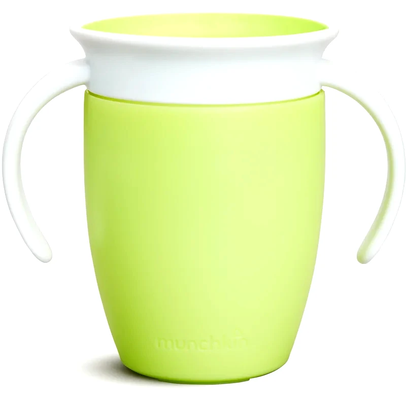 Munchkin Munchkin Miracle 360° εκπαιδευτικό κύπελλο με λαβές Green 6 m+ 207 ml