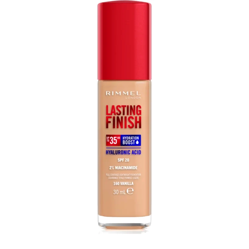 Rimmel Rimmel Lasting Finish 35H Hydration Boost ενυδατικό μεικ απ SPF 20 απόχρωση 160 Vanilla 30 ml