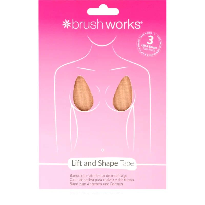 Brushworks Brushworks Assorted Complexion αυτοκόλλητη ταινία στήθους 3 τμχ