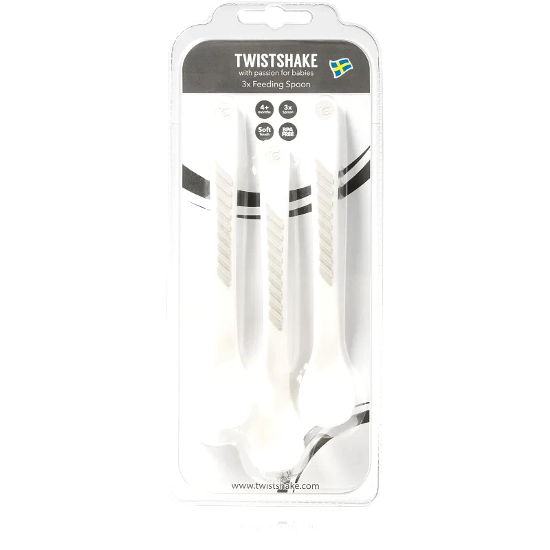 Twistshake Twistshake Feeding Spoons κουταλάκι White 4 m+ 3 τμχ
