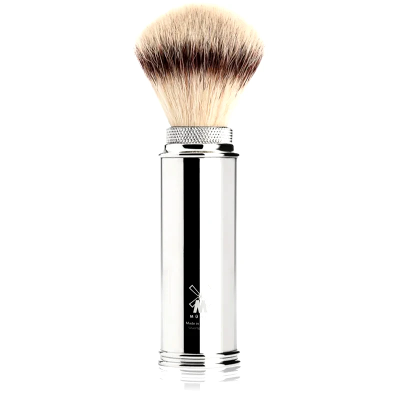Mühle Mühle TRAVEL Silvertip Synthetic βούρτσα ξυρίσματος Silver 1 τμχ