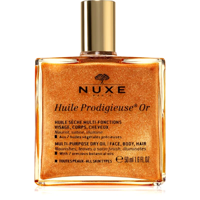 Nuxe Nuxe Huile Prodigieuse Or πολυλειτουργικό ξηρό λάδι με στρας Για πρόσωπο, σώμα και μαλλιά 50 ml