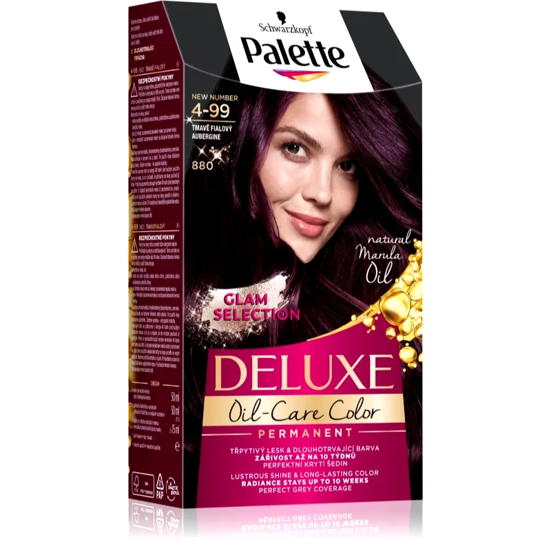 Schwarzkopf Schwarzkopf Palette Deluxe μόνιμη βαφή μαλλιών απόχρωση 4-99 880 Aubergine 1 τμχ