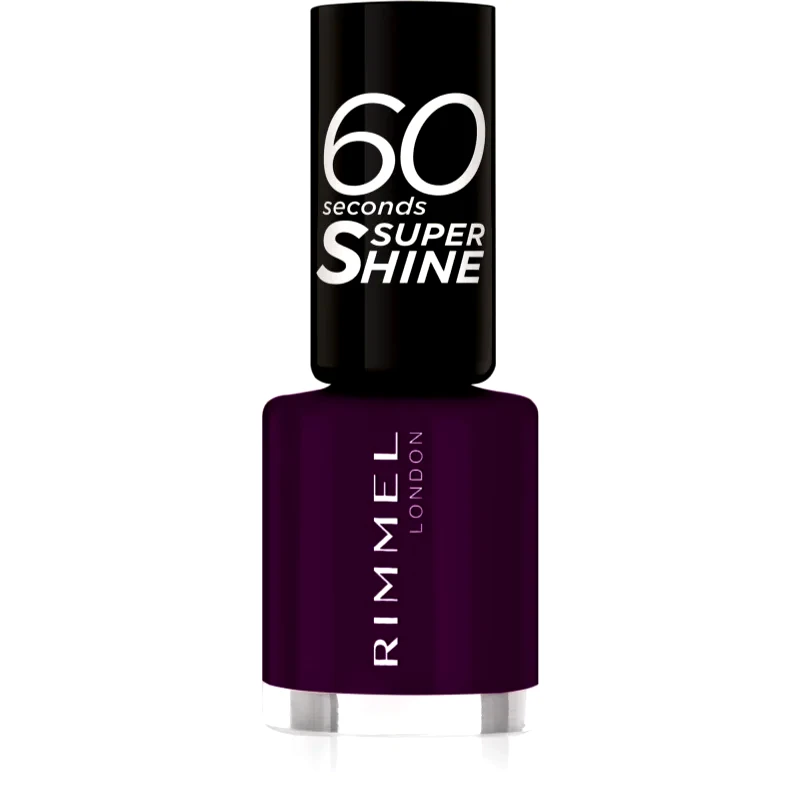 Rimmel Rimmel 60 Seconds Super Shine βερνίκι νυχιών απόχρωση 345 Black Cherries 8 ml