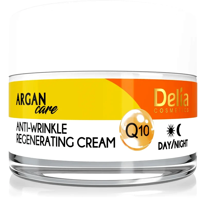 Delia Cosmetics Delia Cosmetics Argan Care αναγεννητική αντιρυτιδική κρέμα με συνένζυμο Q 10 50 ml