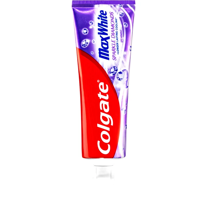 Colgate Colgate Max White Sparkle Diamonds λευκαντική οδοντόκρεμα με φθόριο Spearmint 75 ml