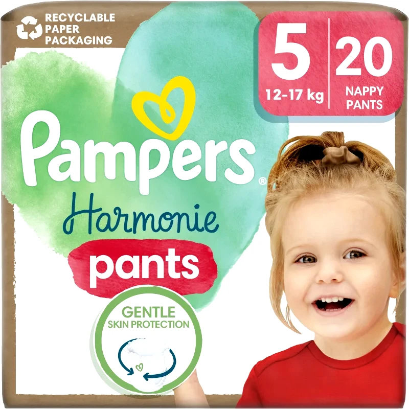 Pampers Pampers Harmonie Pants Size 5 πάνα - βρακάκι 12-17 kg 20 τμχ