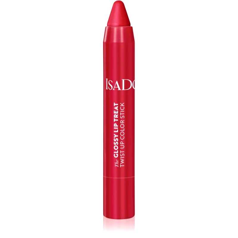 IsaDora IsaDora Glossy Lip Treat Twist Up Color ενυδατικό κραγιόν απόχρωση 12 Rhubarb Red 3.3 γρ