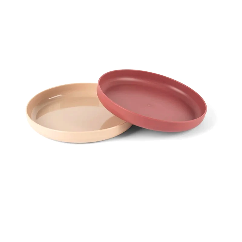 Dantoy Dantoy Tiny Bio Dinner Plate Set πιάτο Nude/Red 0m+ 2 τμχ