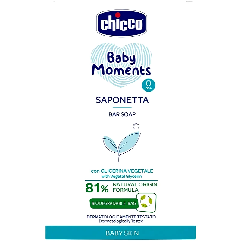 Chicco Chicco Baby Moments Μπάρα σαπουνιού για τα χέρια 100 γρ