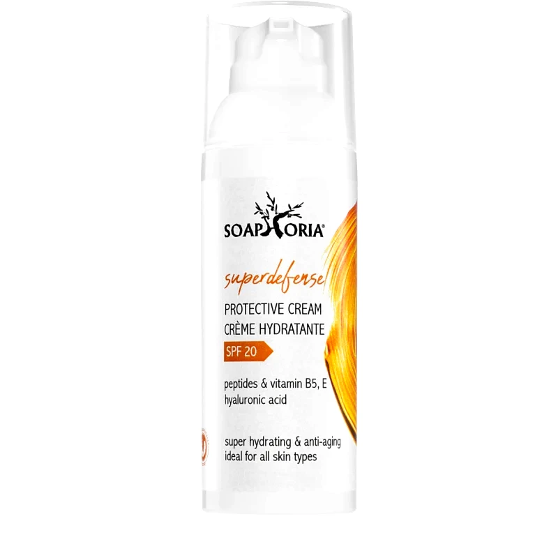 Soaphoria Soaphoria SuperDefense ενυδατική και προστατευτική κρέμα με πεπτίδια SPF 20 50 ml
