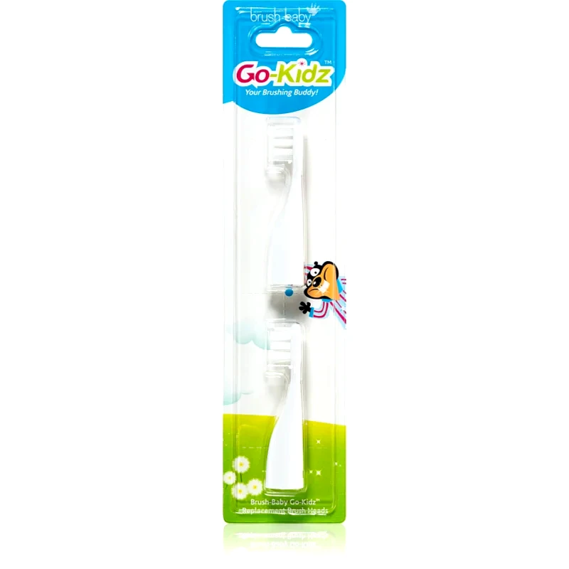 Brush Baby Brush Baby Go-Kidz ανταλλακτική κεφαλή για οδοντόβουρτσα για παιδιά από 3 ετών 2 τμχ