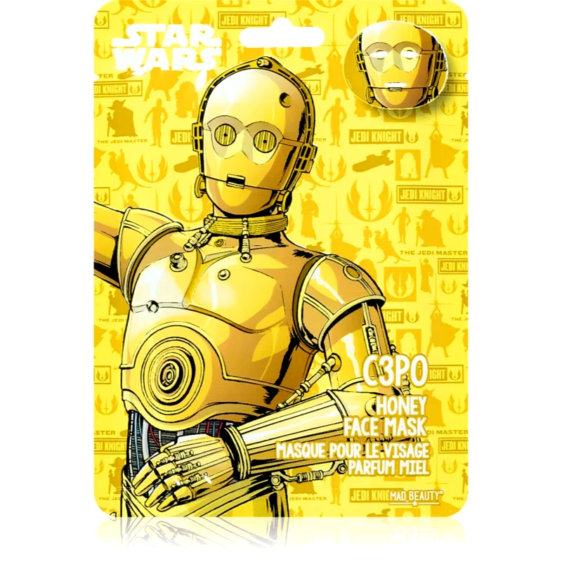Mad Beauty Mad Beauty Star Wars C3PO υφασμάτινη μάσκα ενυδάτωσης με μέλι 25 ml