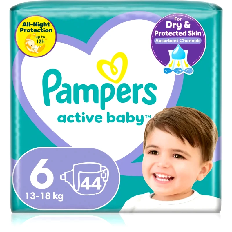 Pampers Pampers Active Baby Size 6 πάνες μίας χρήσης 13-18 kg 44 τμχ