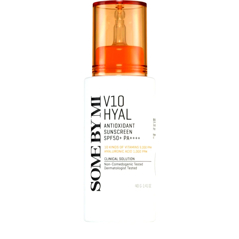 Some By Mi Some By Mi V10 Hyal Antioxidant Sunscreen εντατικά καταπραϋντική και προστατευτική κρέμα SPF 50+ 40 ml