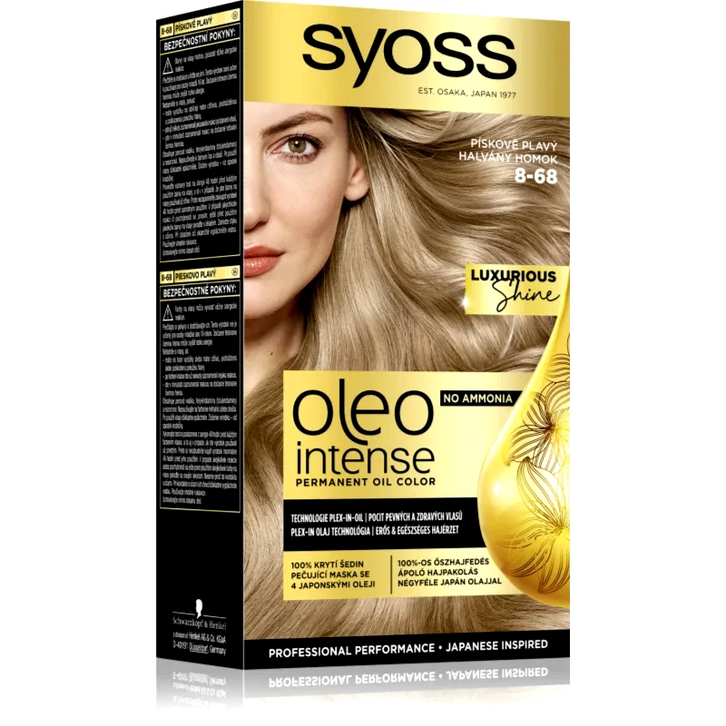 Syoss Syoss Oleo Intense μόνιμη βαφή μαλλιών με έλαιο απόχρωση 8-68 Pale Sand 1 τμχ
